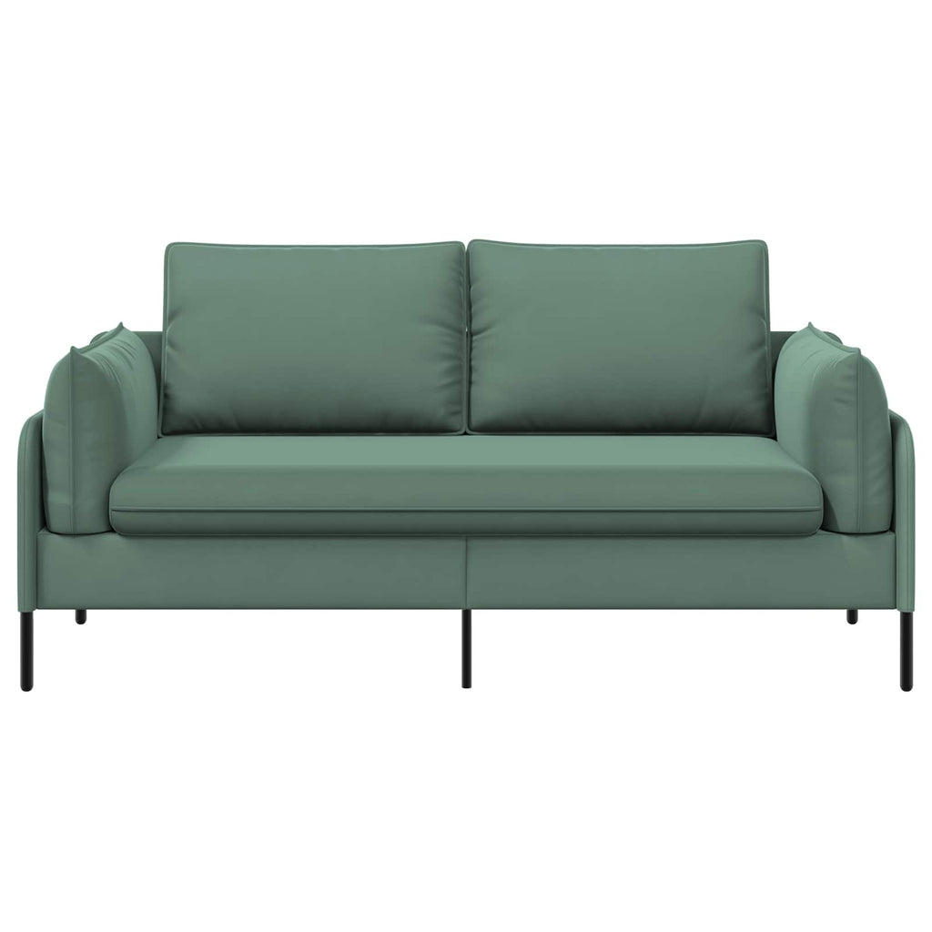 vidaXL Sofa dwuosobowa Zielony morski 188 x 81 x 89 cm Welur