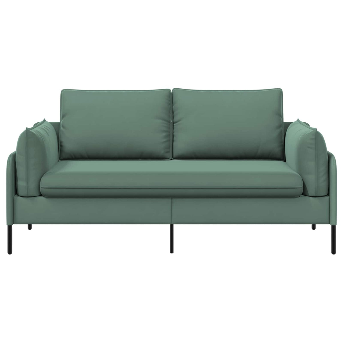 vidaXL Sofa dwuosobowa Zielony morski 188 x 81 x 89 cm Welur
