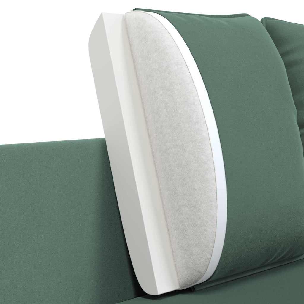 vidaXL Sofa dwuosobowa Zielony morski 188 x 81 x 89 cm Welur