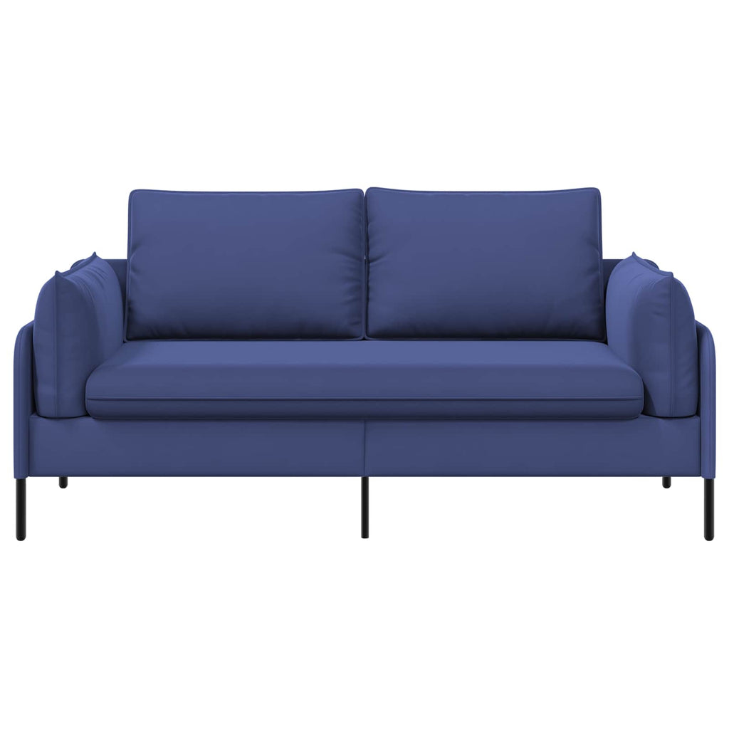 vidaXL Sofa dwuosobowa 2-osobowy Niebieski policyjny 188 x 81 x 89 cm
