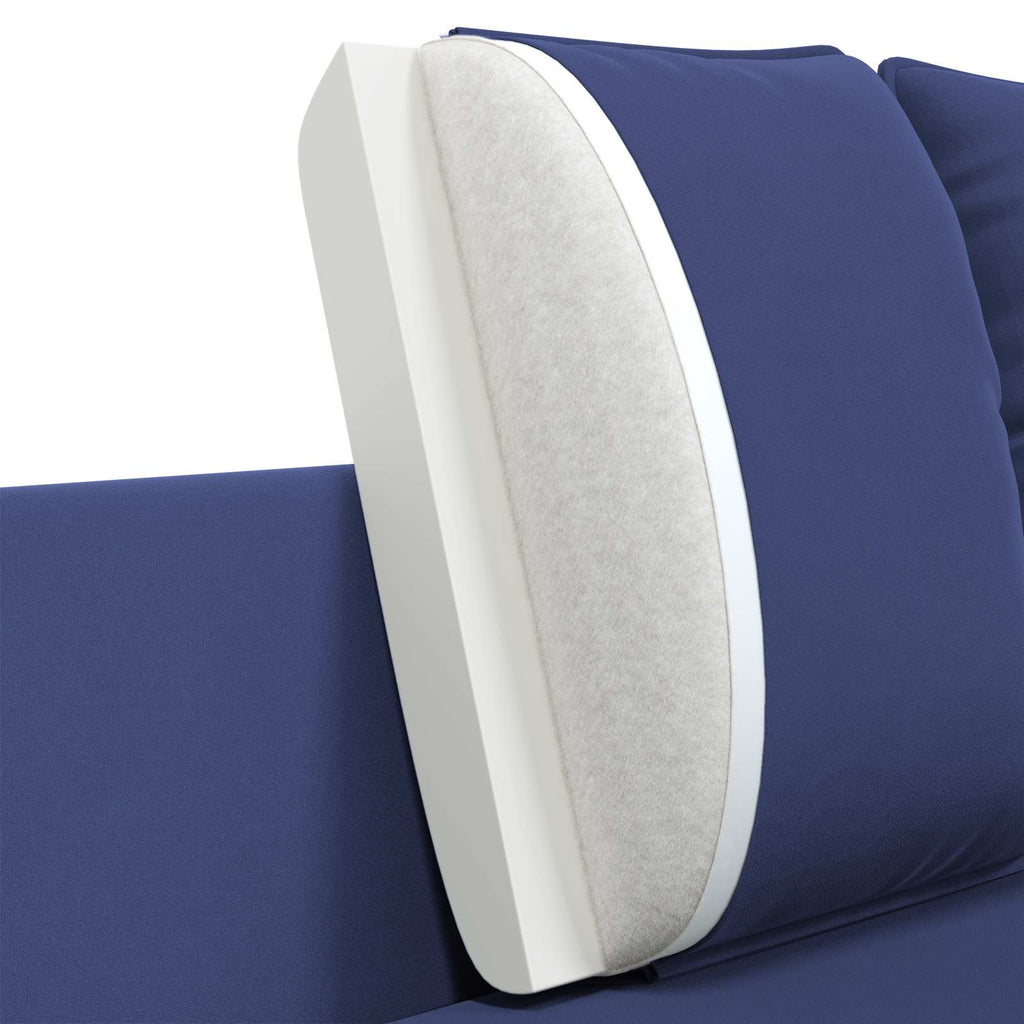 vidaXL Sofa dwuosobowa 2-osobowy Niebieski policyjny 188 x 81 x 89 cm
