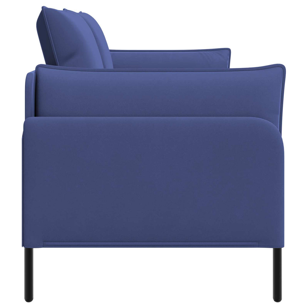vidaXL Sofa dwuosobowa 2-osobowy Niebieski policyjny 188 x 81 x 89 cm