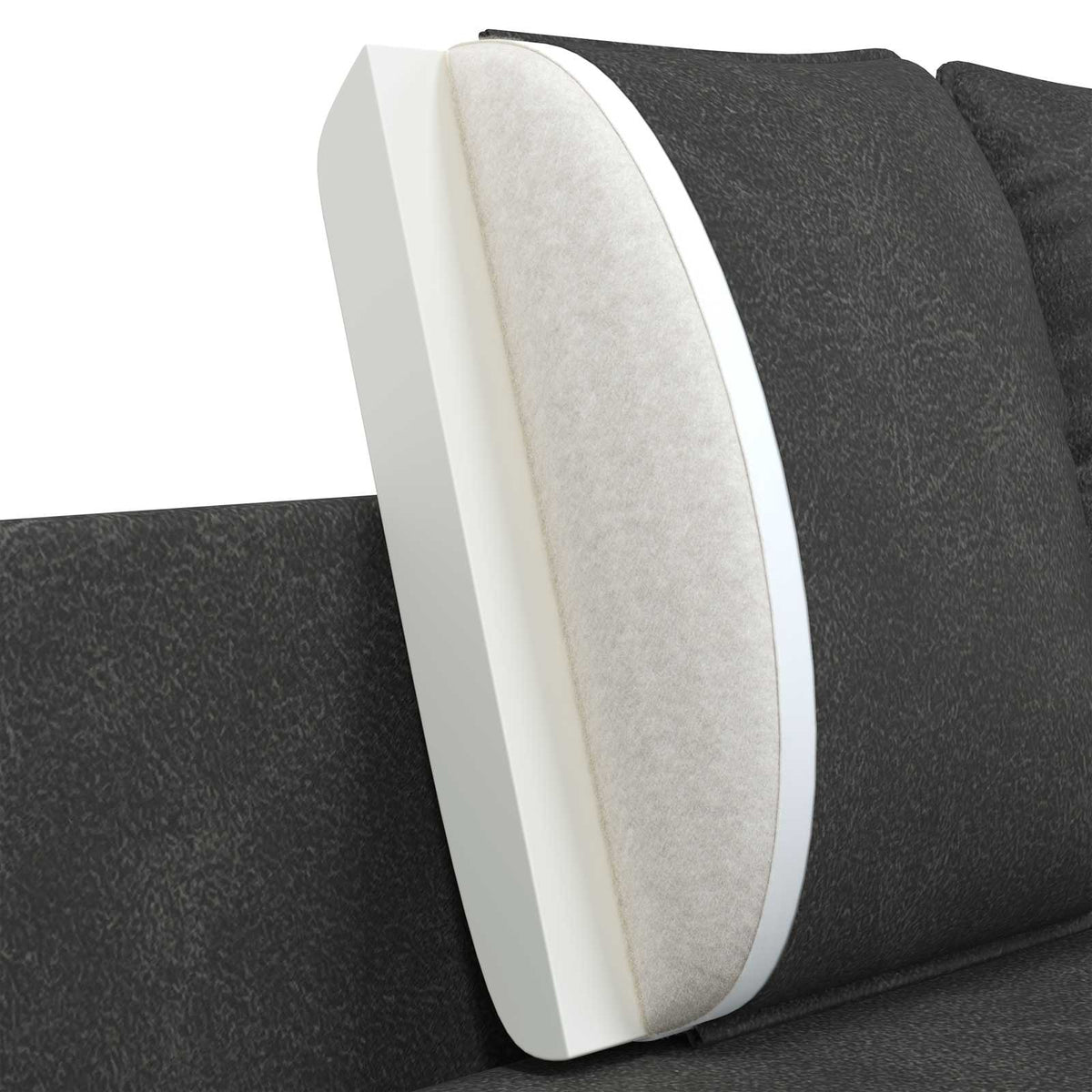 vidaXL Sofa dwuosobowa Czarny 188 x 81 x 89 cm Ekoskóra