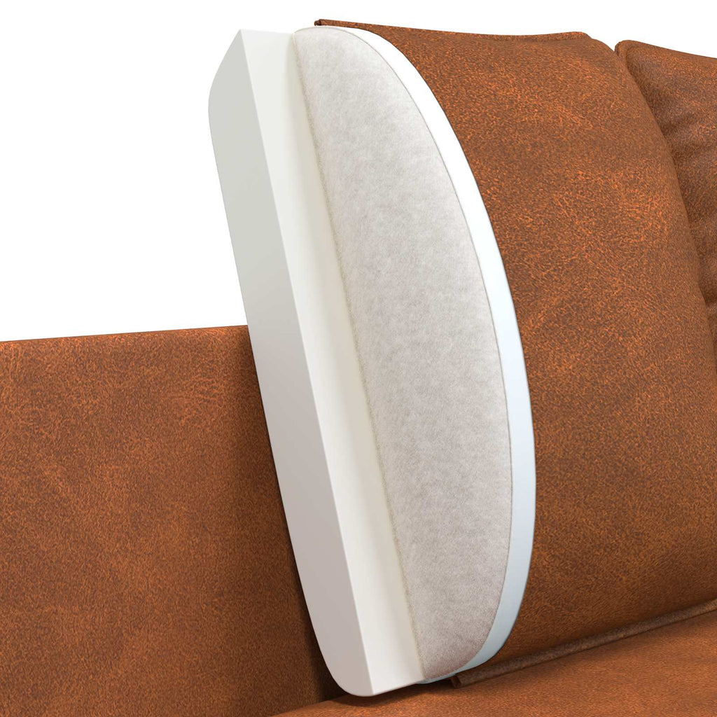 vidaXL Sofa dwuosobowa brązowy 188 x 81 x 89 cm Ekoskóra