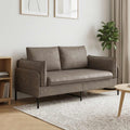 vidaXL Sofa dwuosobowa Szary 188 x 81 x 89 cm Ekoskóra