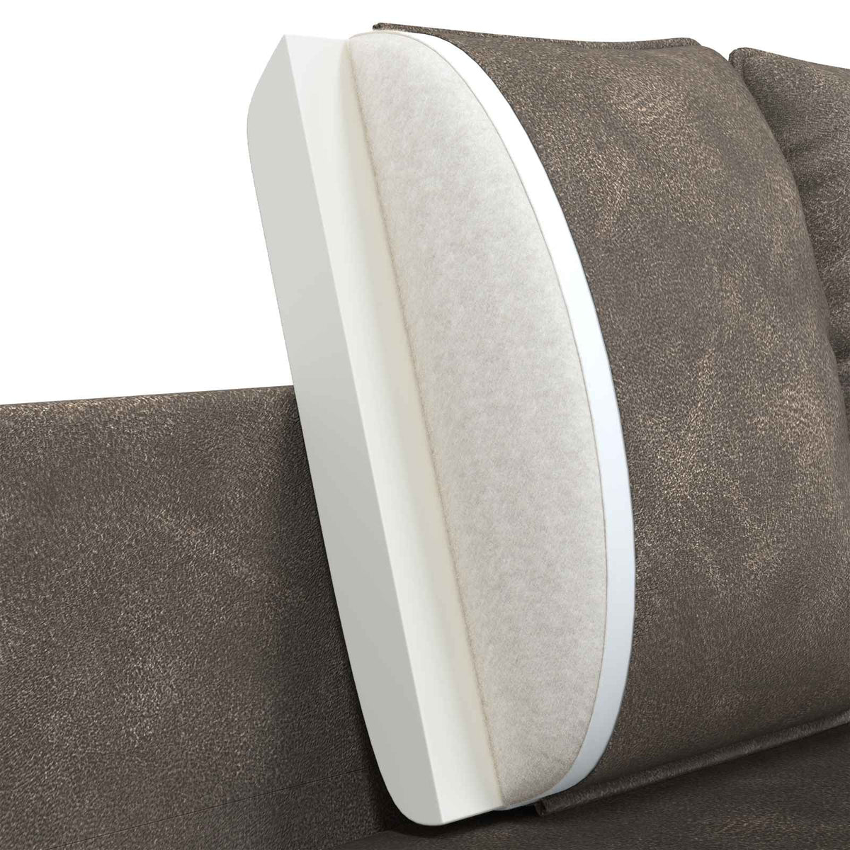vidaXL Sofa dwuosobowa Szary 188 x 81 x 89 cm Ekoskóra