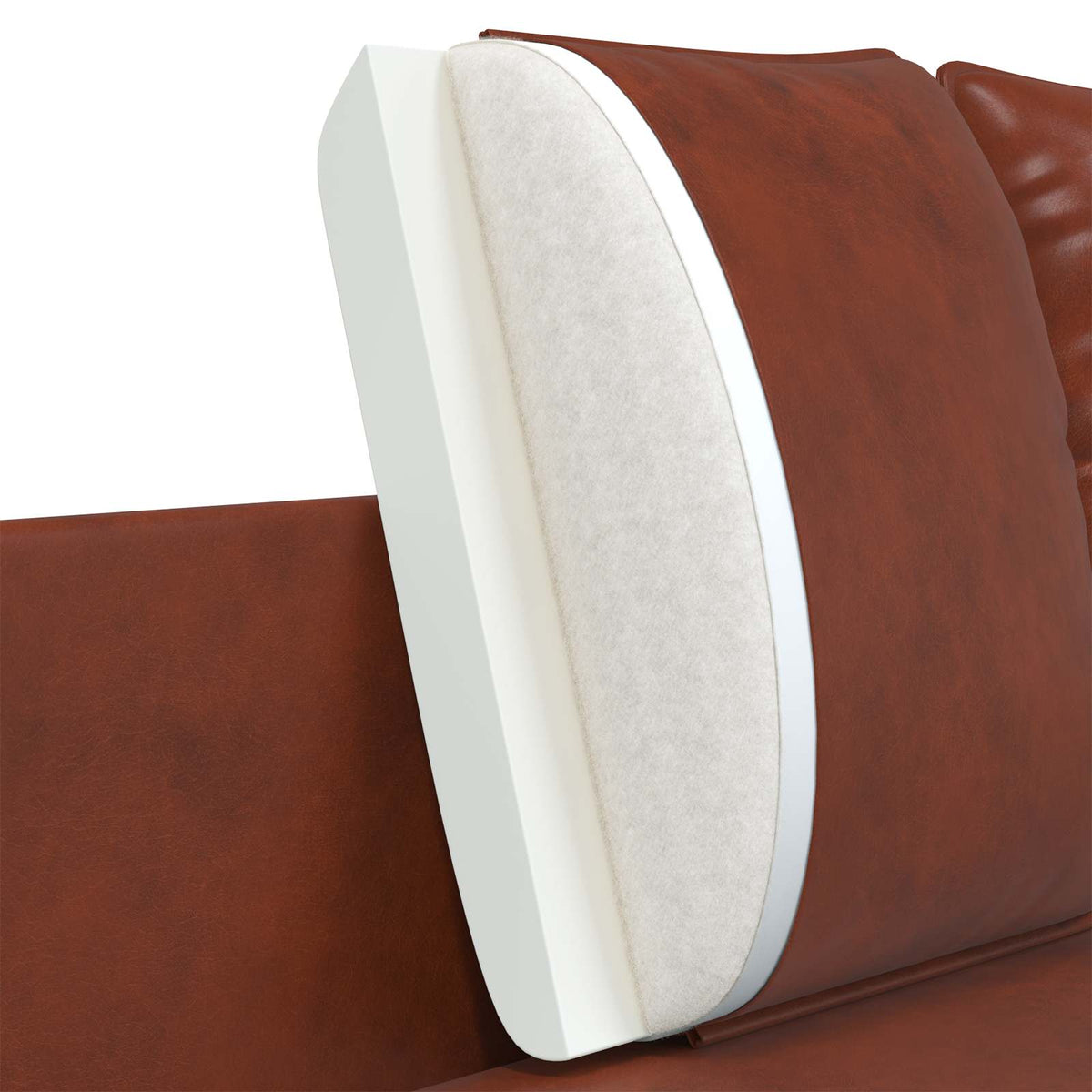 vidaXL Sofa dwuosobowa Błyszczący Brąz 188 x 81 x 89 cm Ekoskóra