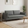 vidaXL Sofa 3-osobowa ciemnoszary 222 x 81 x 89 cm tkanina