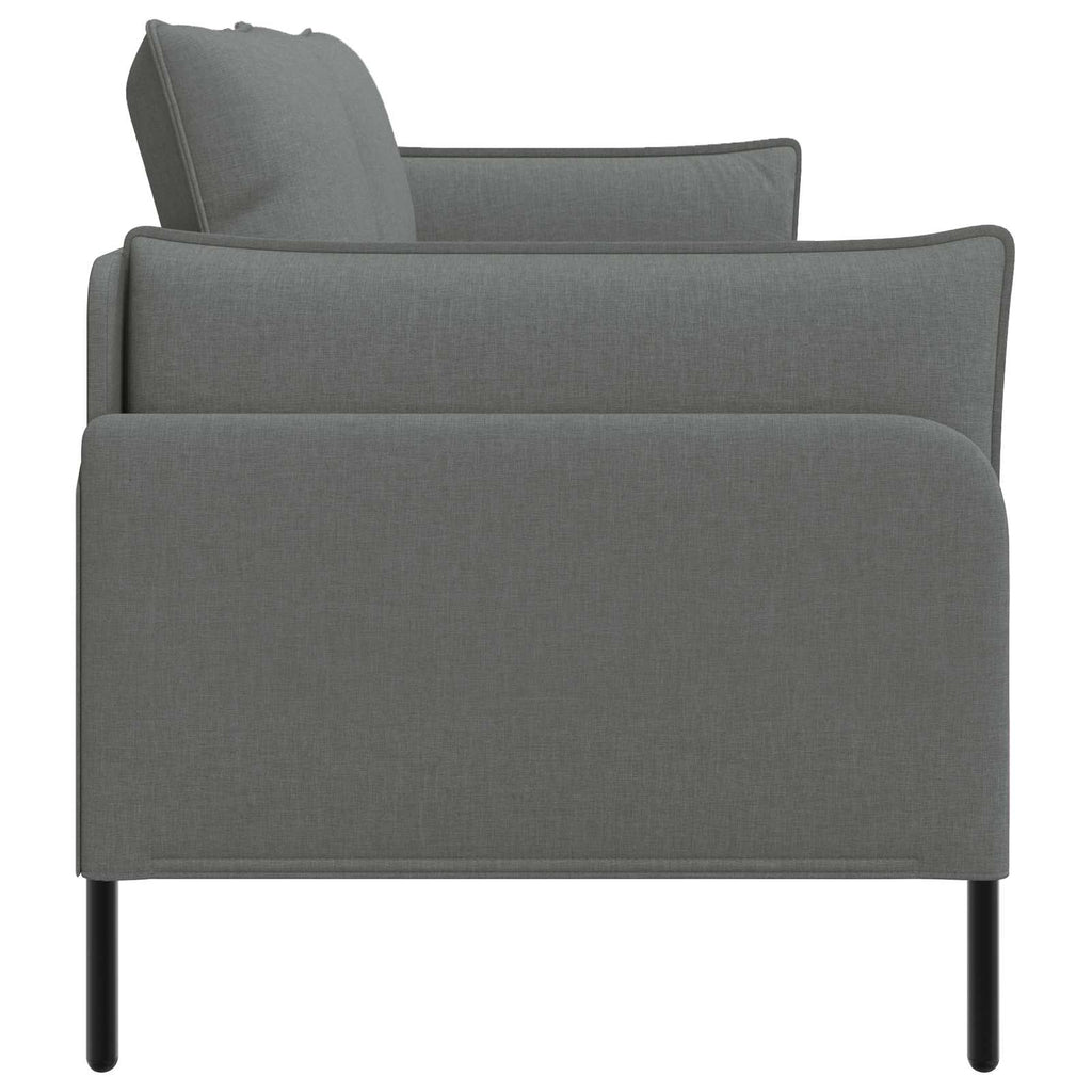 vidaXL Sofa 3-osobowa ciemnoszary 222 x 81 x 89 cm tkanina