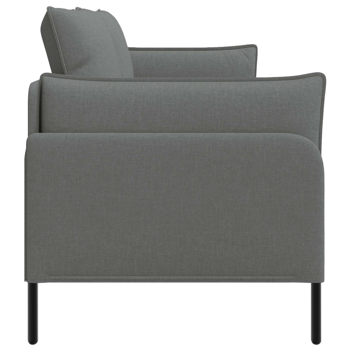 vidaXL Sofa 3-osobowa ciemnoszary 222 x 81 x 89 cm tkanina
