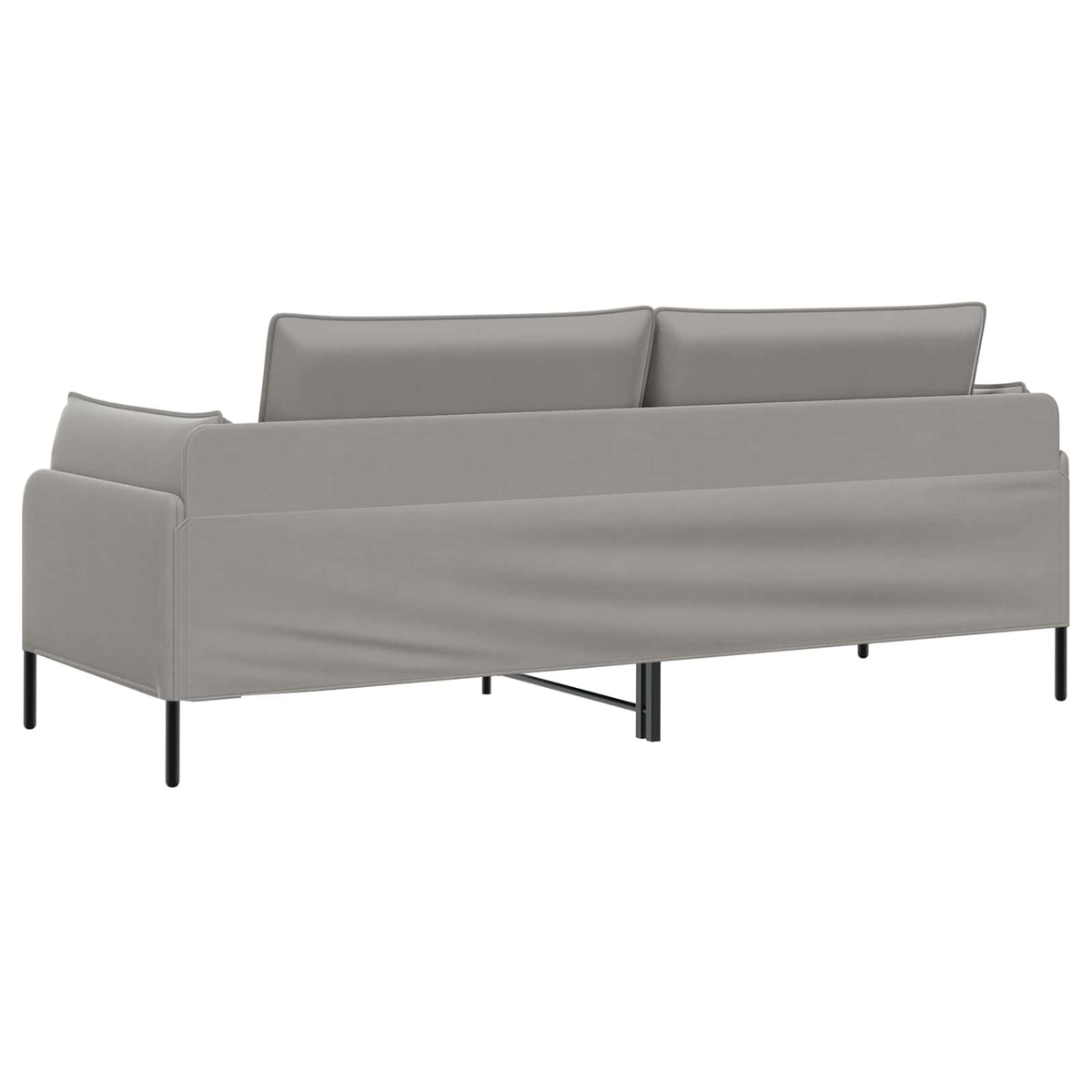 vidaXL Sofa 3-osobowa jasnoszary 222 x 81 x 89 cm Welur
