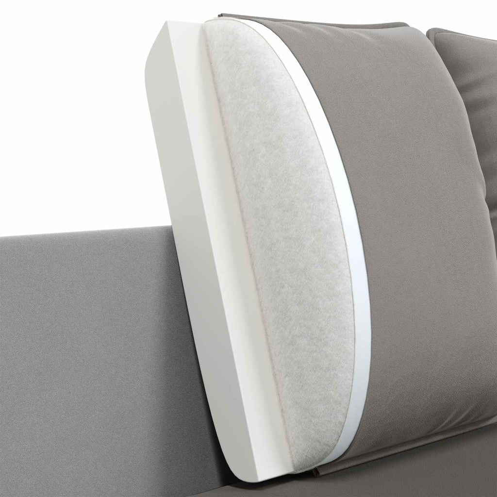 vidaXL Sofa 3-osobowa jasnoszary 222 x 81 x 89 cm Welur