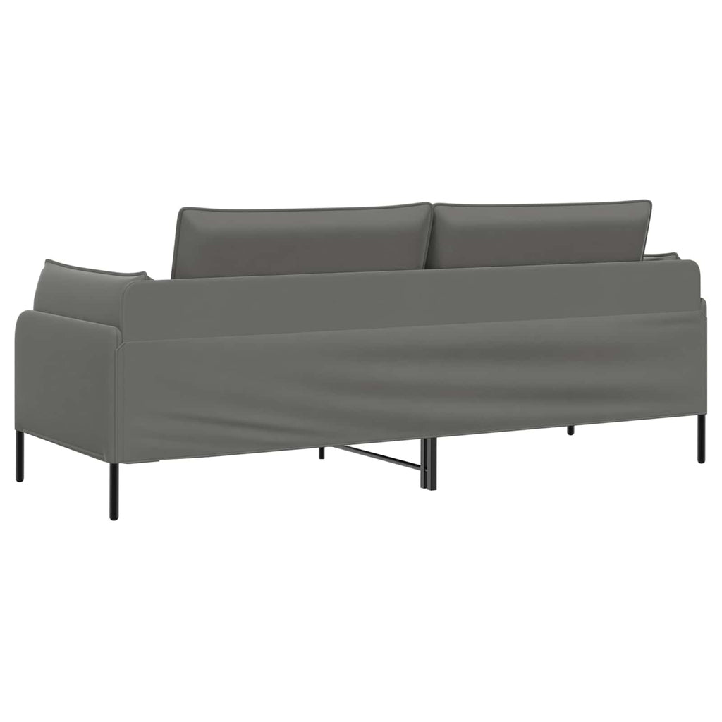 vidaXL Sofa 3-osobowa 3-osobowy ciemnoszary 222 x 81 x 89 cm Welur