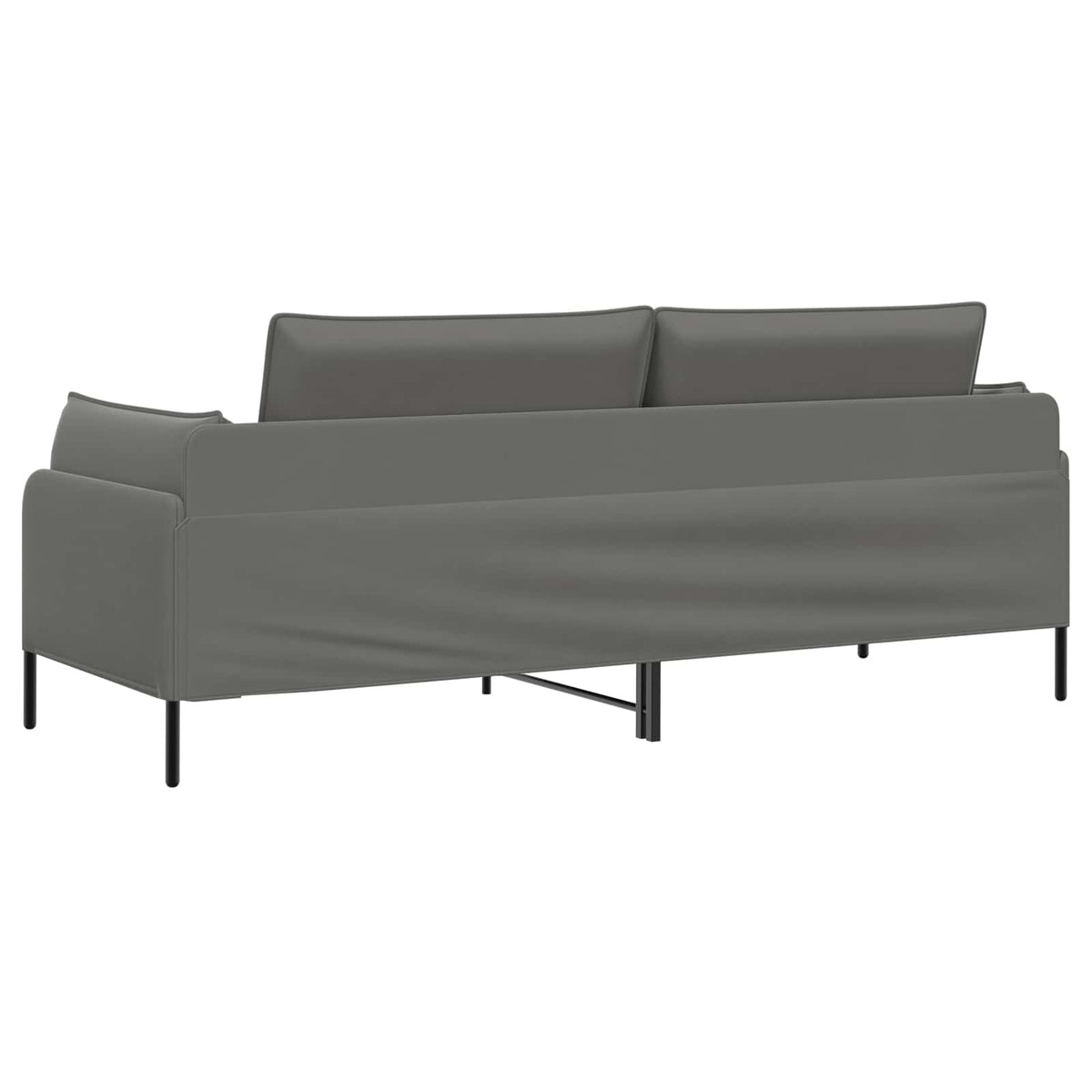 vidaXL Sofa 3-osobowa 3-osobowy ciemnoszary 222 x 81 x 89 cm Welur