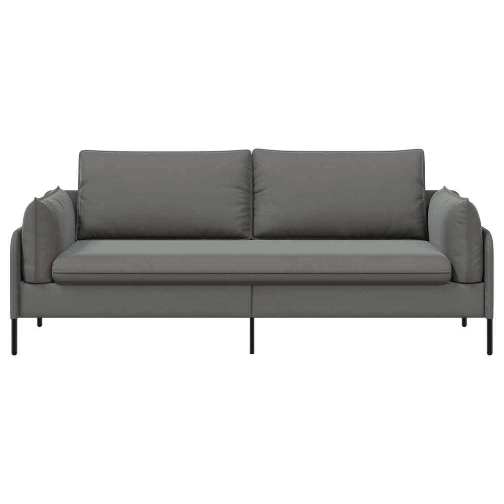 vidaXL Sofa 3-osobowa 3-osobowy ciemnoszary 222 x 81 x 89 cm Welur