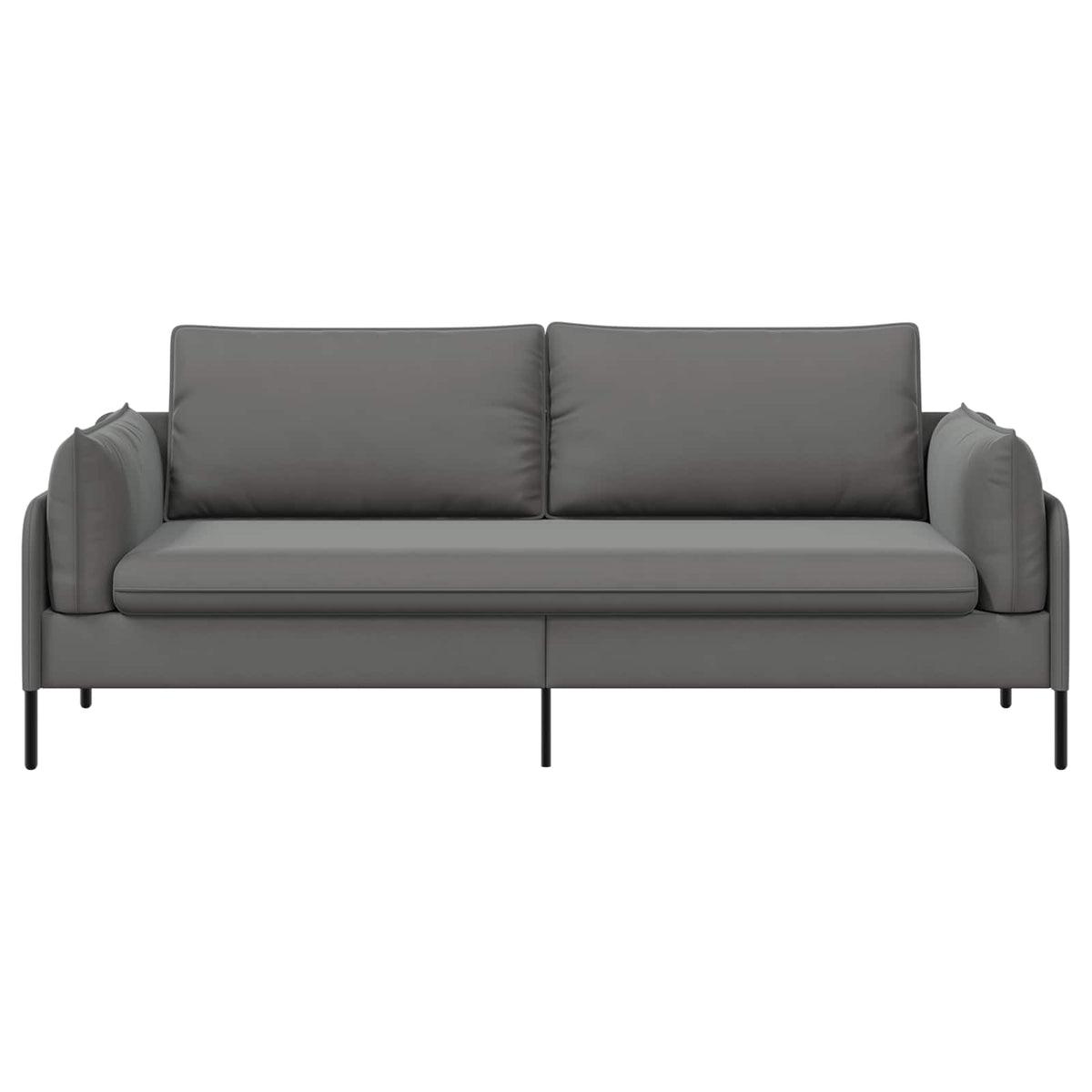 vidaXL Sofa 3-osobowa 3-osobowy ciemnoszary 222 x 81 x 89 cm Welur