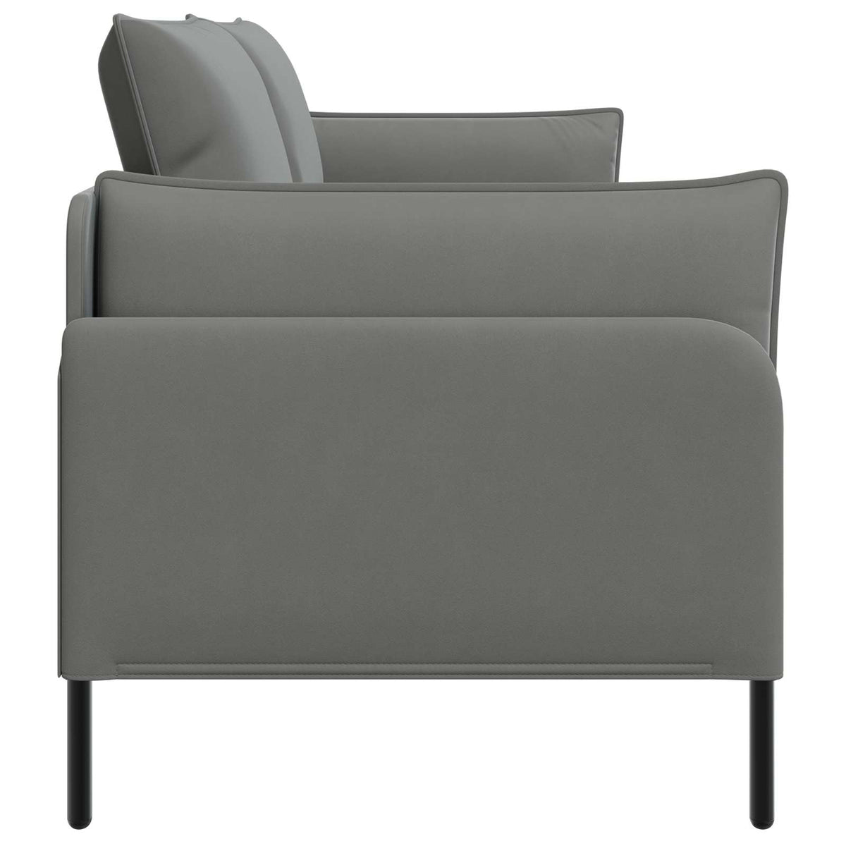 vidaXL Sofa 3-osobowa 3-osobowy ciemnoszary 222 x 81 x 89 cm Welur
