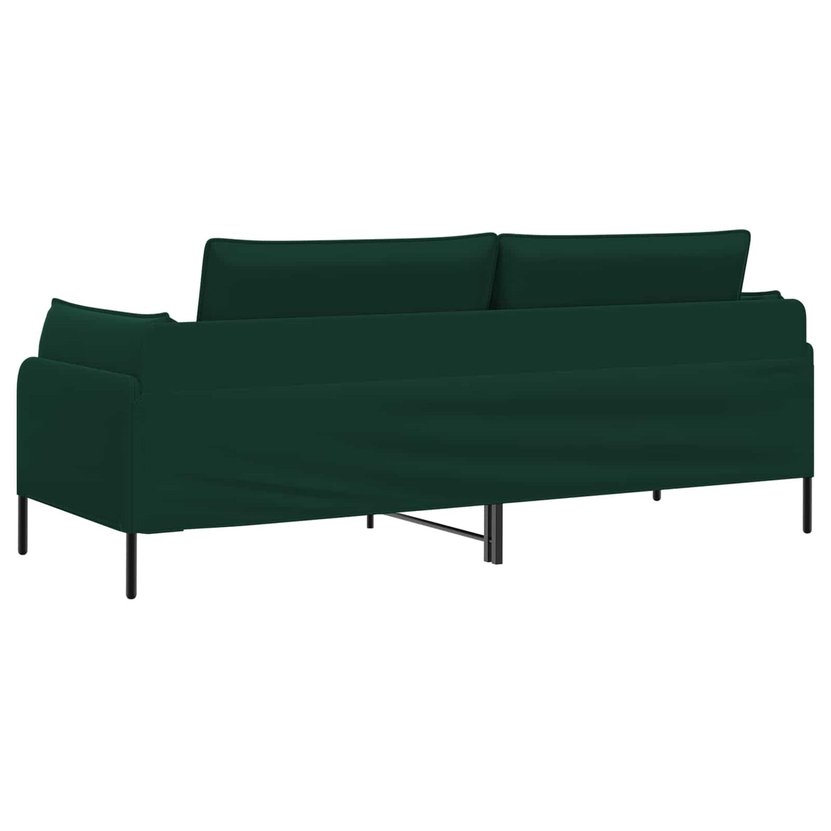 vidaXL Sofa 3-osobowa Ciemnozielony 222 x 81 x 89 cm Welur