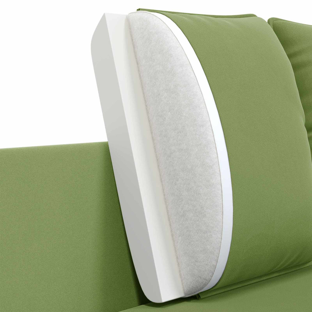 vidaXL Sofa 3-osobowa 3-osobowy Jasnozielony 222 x 81 x 89 cm Welur