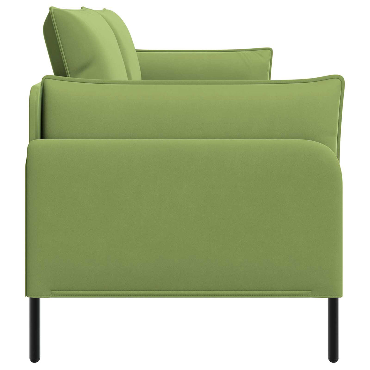 vidaXL Sofa 3-osobowa 3-osobowy Jasnozielony 222 x 81 x 89 cm Welur