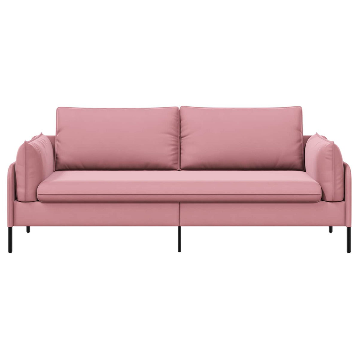 vidaXL Sofa 3-osobowa różowy 222 x 81 x 89 cm Welur