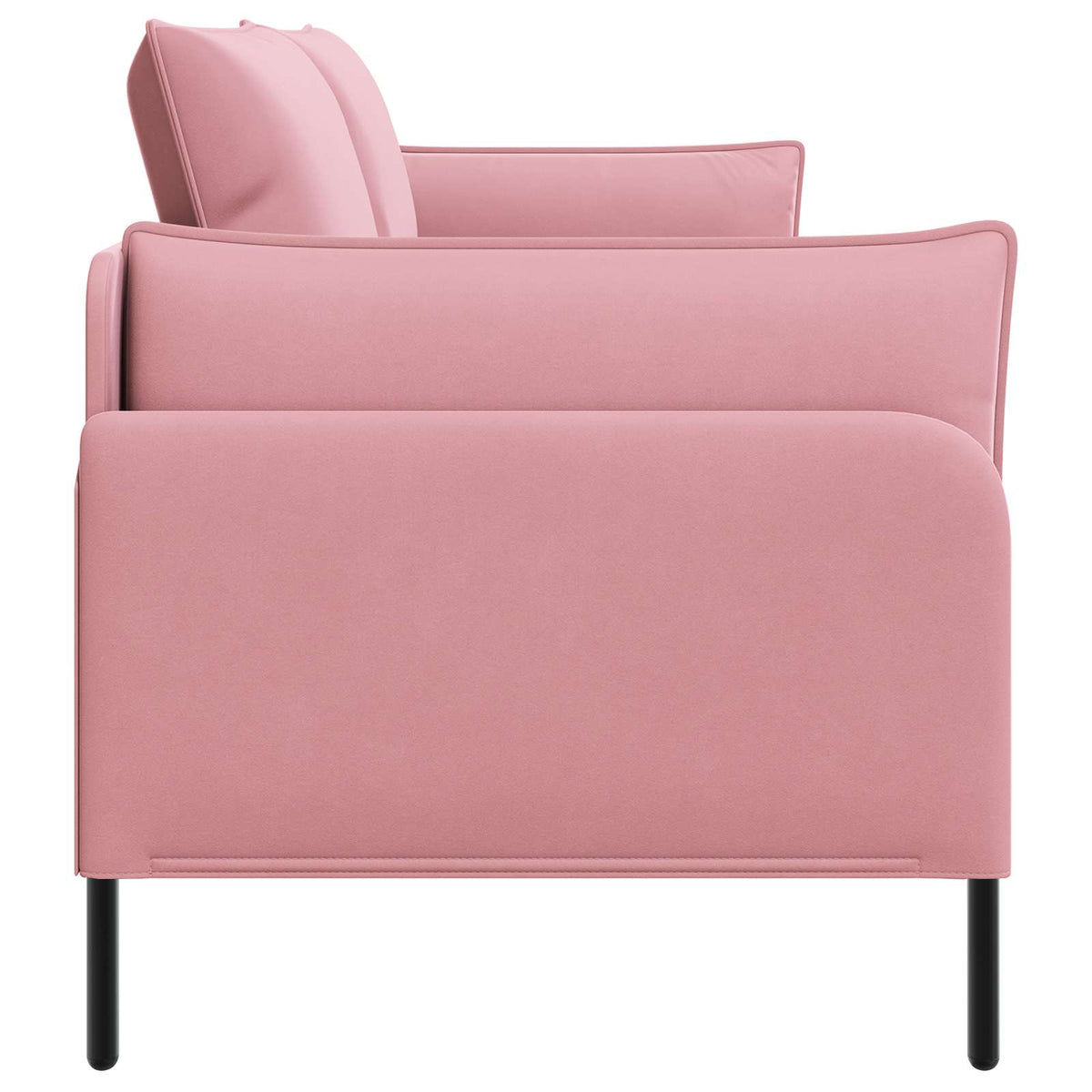 vidaXL Sofa 3-osobowa różowy 222 x 81 x 89 cm Welur