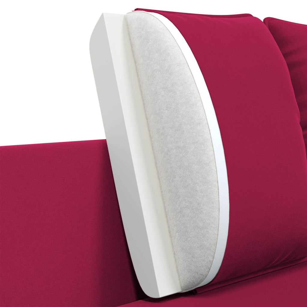vidaXL Sofa 3-osobowa 3-osobowy Czerwone wino 222 x 81 x 89 cm Welur