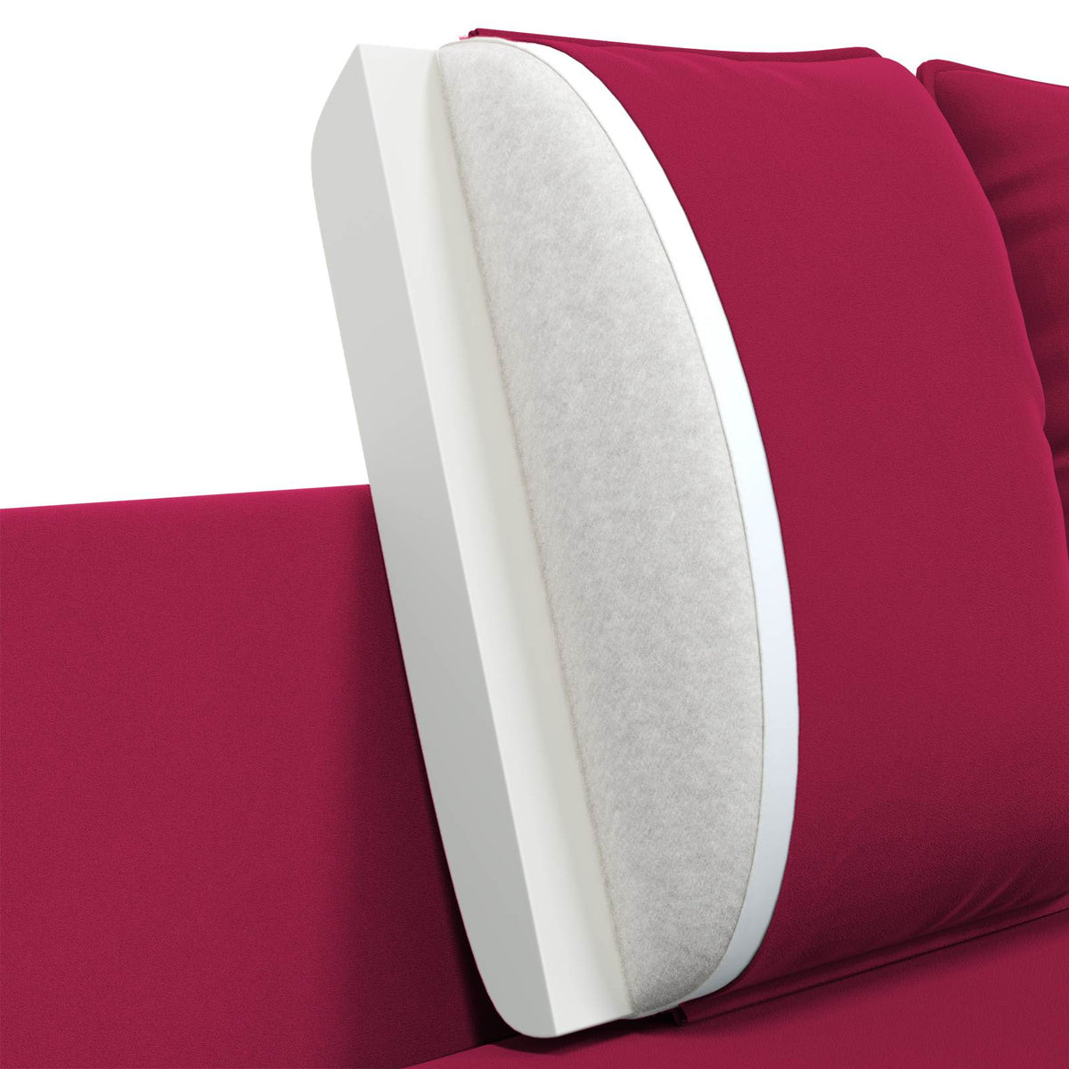 vidaXL Sofa 3-osobowa 3-osobowy Czerwone wino 222 x 81 x 89 cm Welur