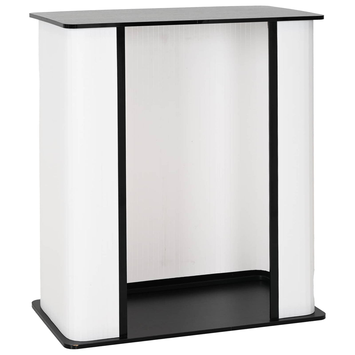 vidaXL Lada targowa Czarny i Biały 80 x 40 x 93 cm