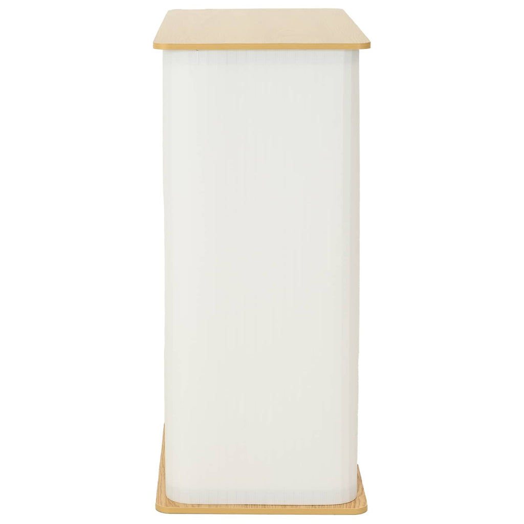 vidaXL Lada targowa Jasnobrązowy i biały 80 x 40 x 93 cm