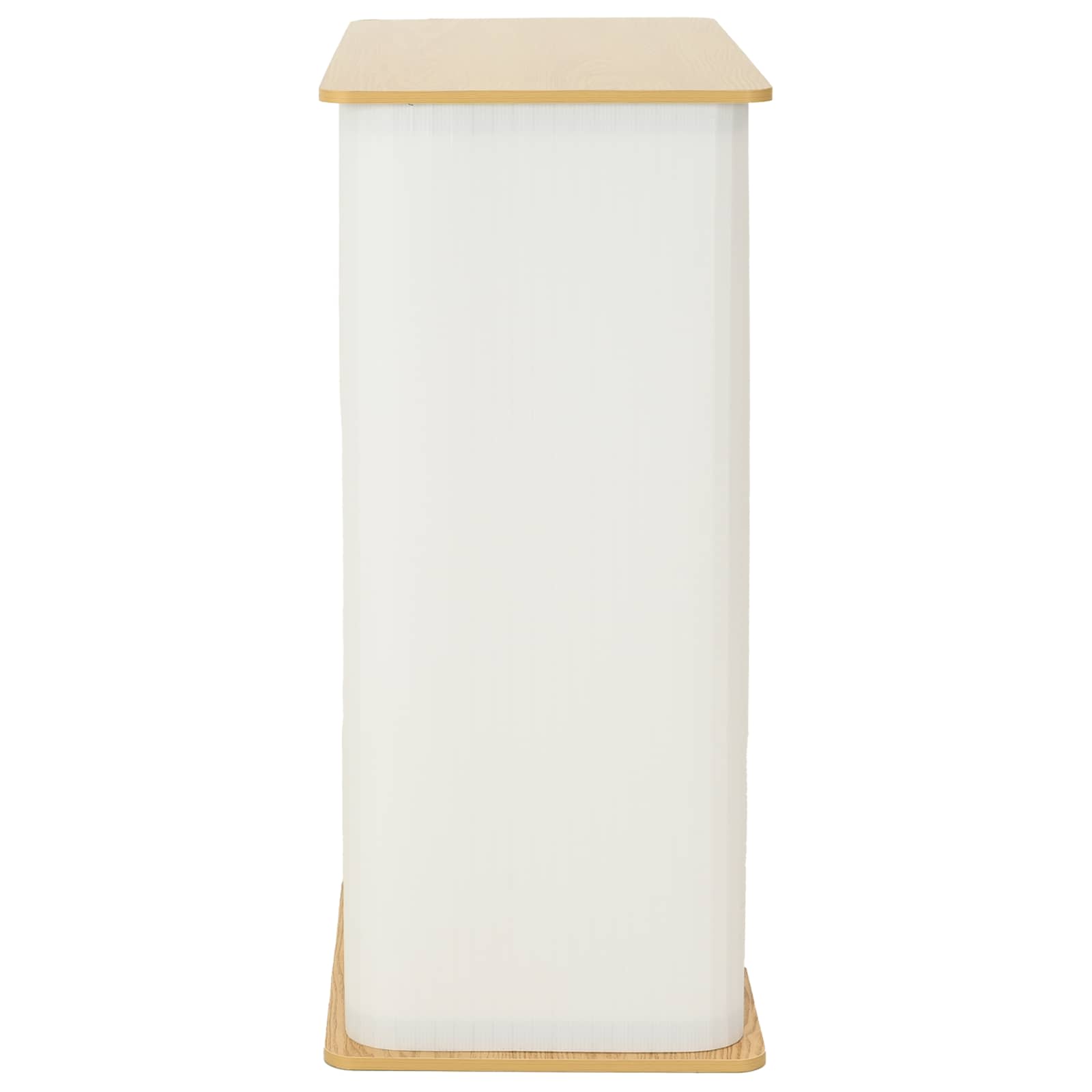 vidaXL Lada targowa Jasnobrązowy i biały 80 x 40 x 93 cm