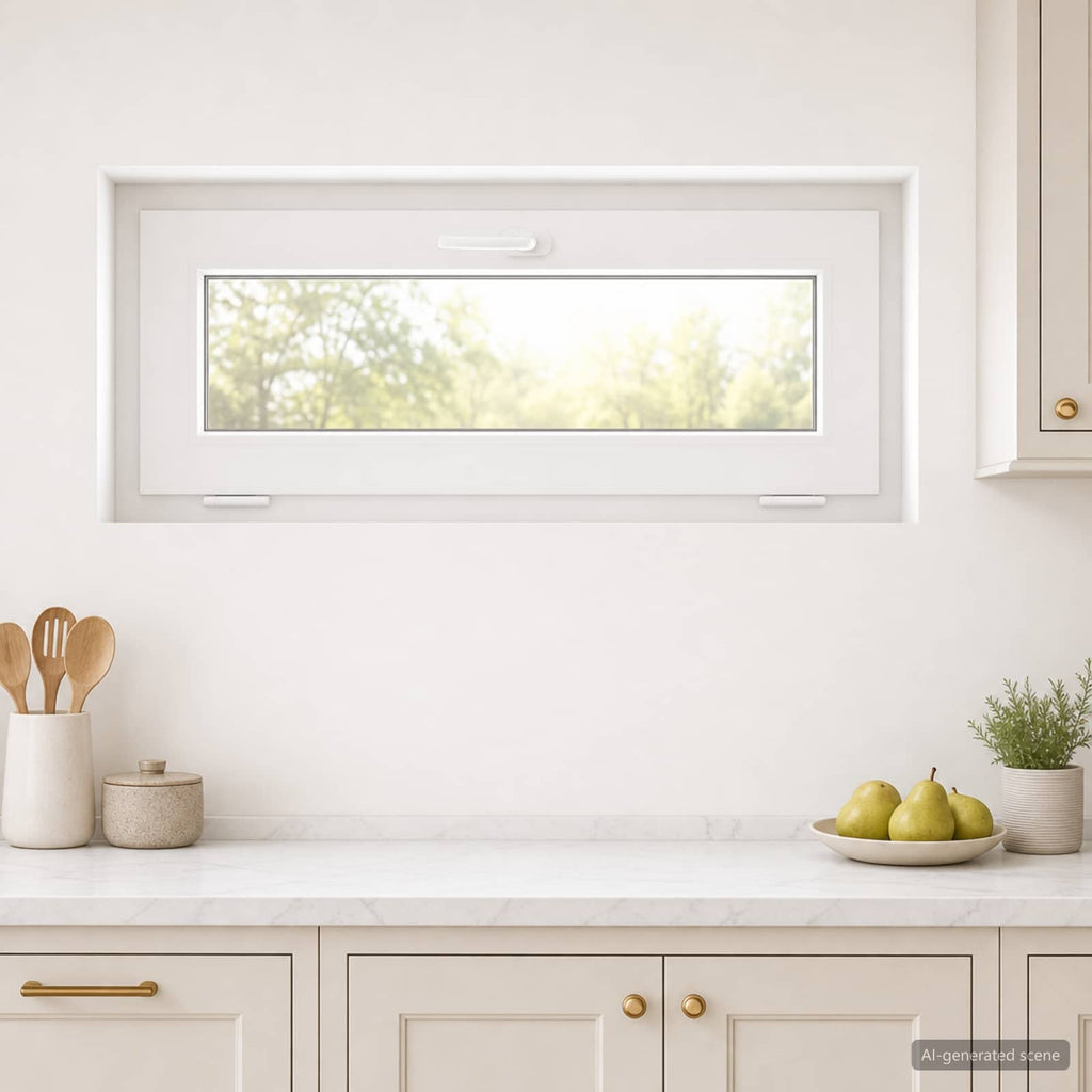 vidaXL Biała wewnętrzna kolor okna piwnicznego RISOR 95 x 45 cm