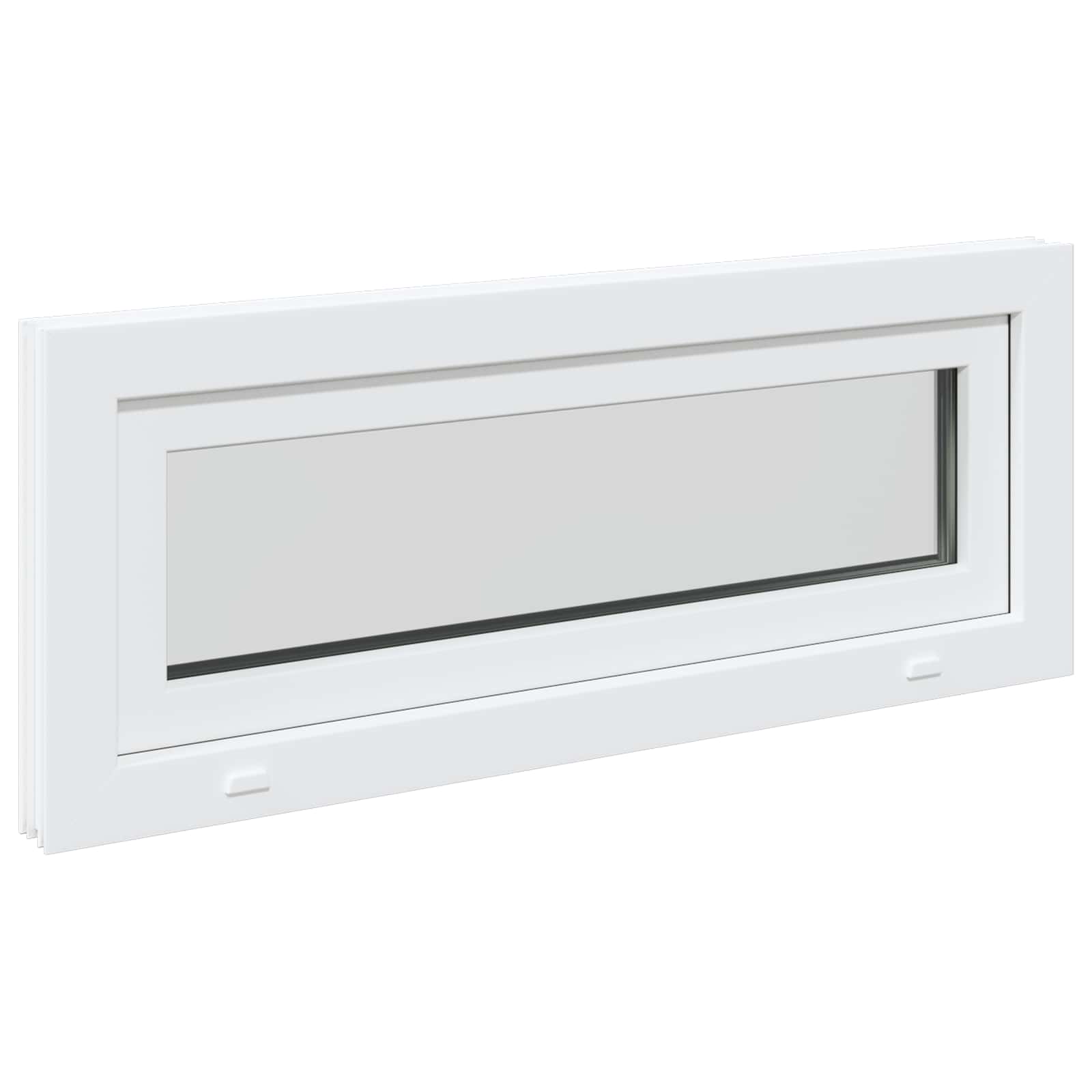 vidaXL Biała wewnętrzna kolor okna piwnicznego RISOR 105 x 40 cm