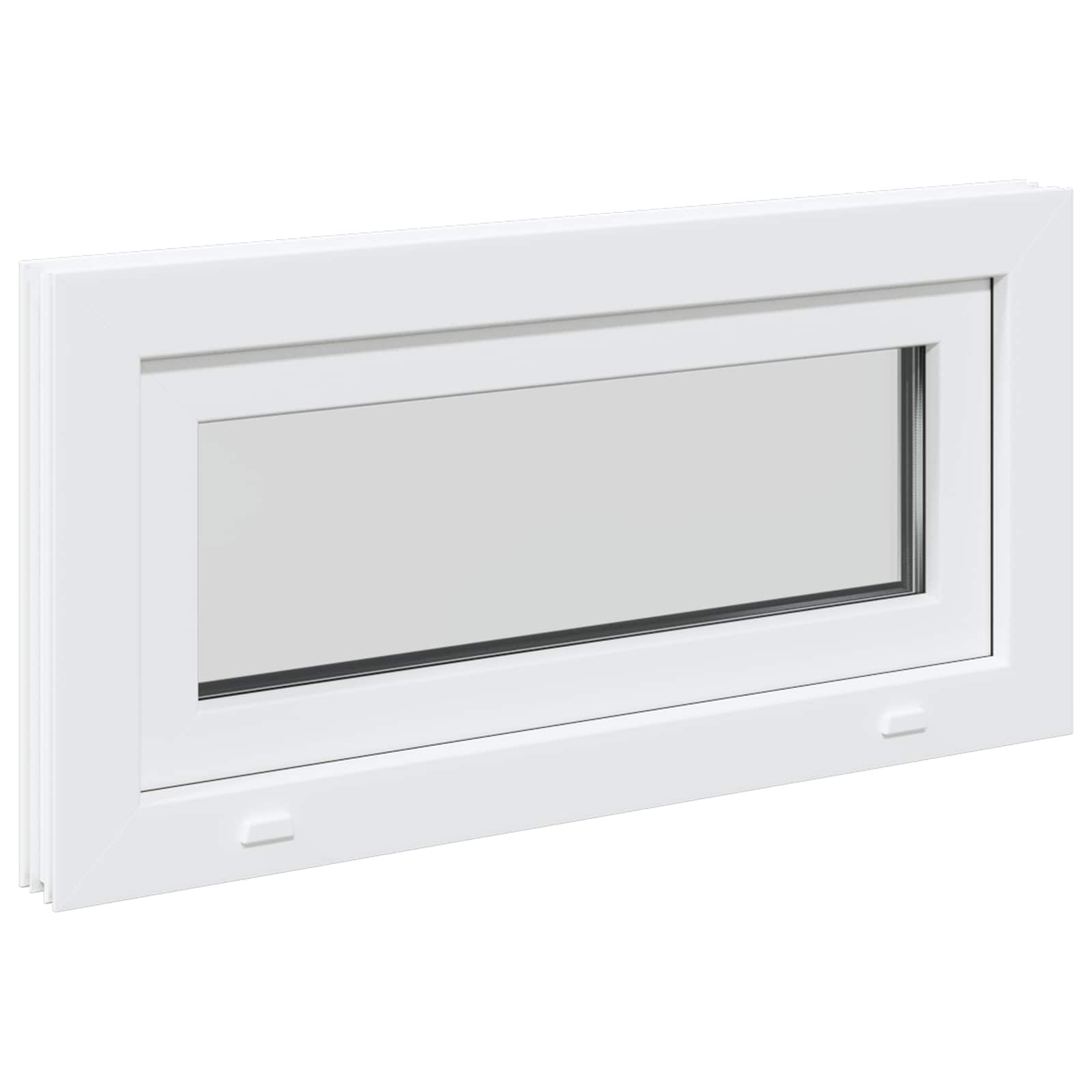 vidaXL Biała wewnętrzna kolor okna piwnicznego RISOR 80 x 45 cm
