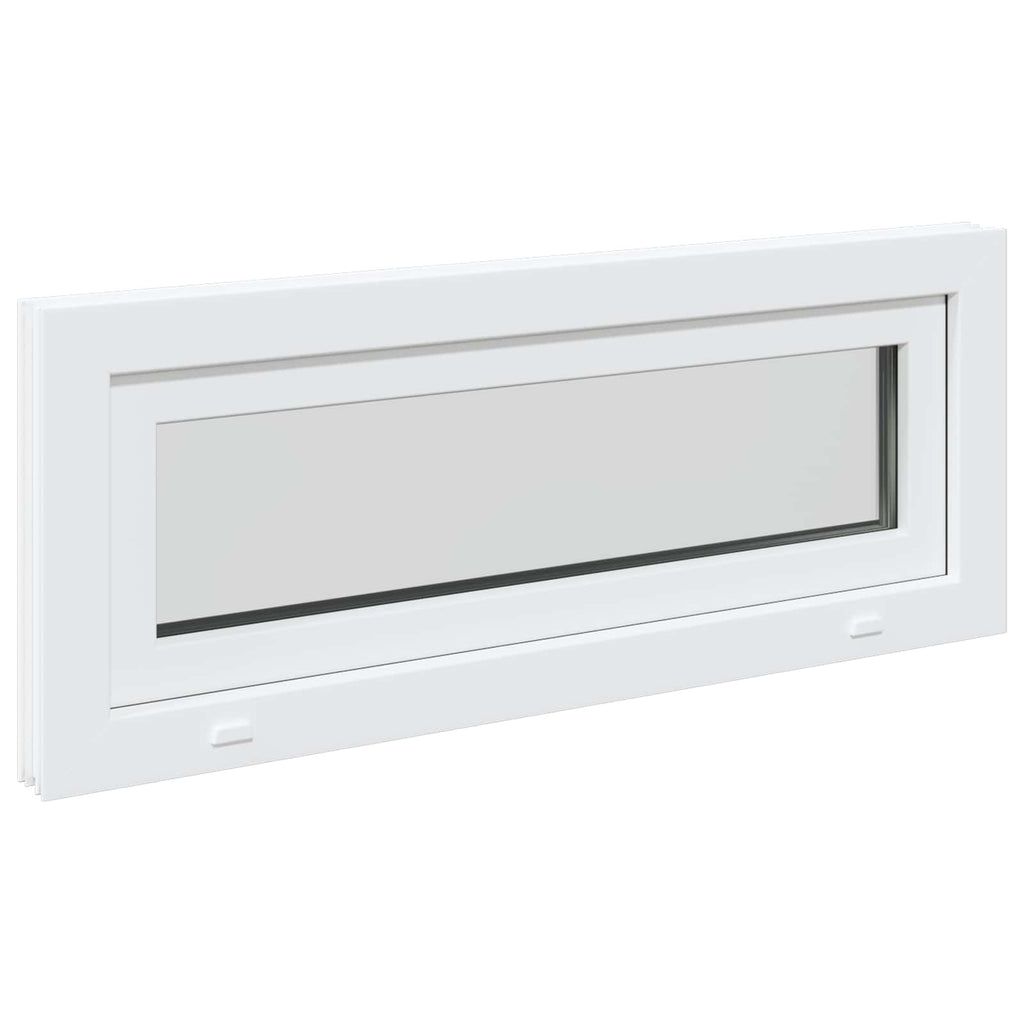 vidaXL Biała wewnętrzna kolor okna piwnicznego RISOR 100 x 45 cm