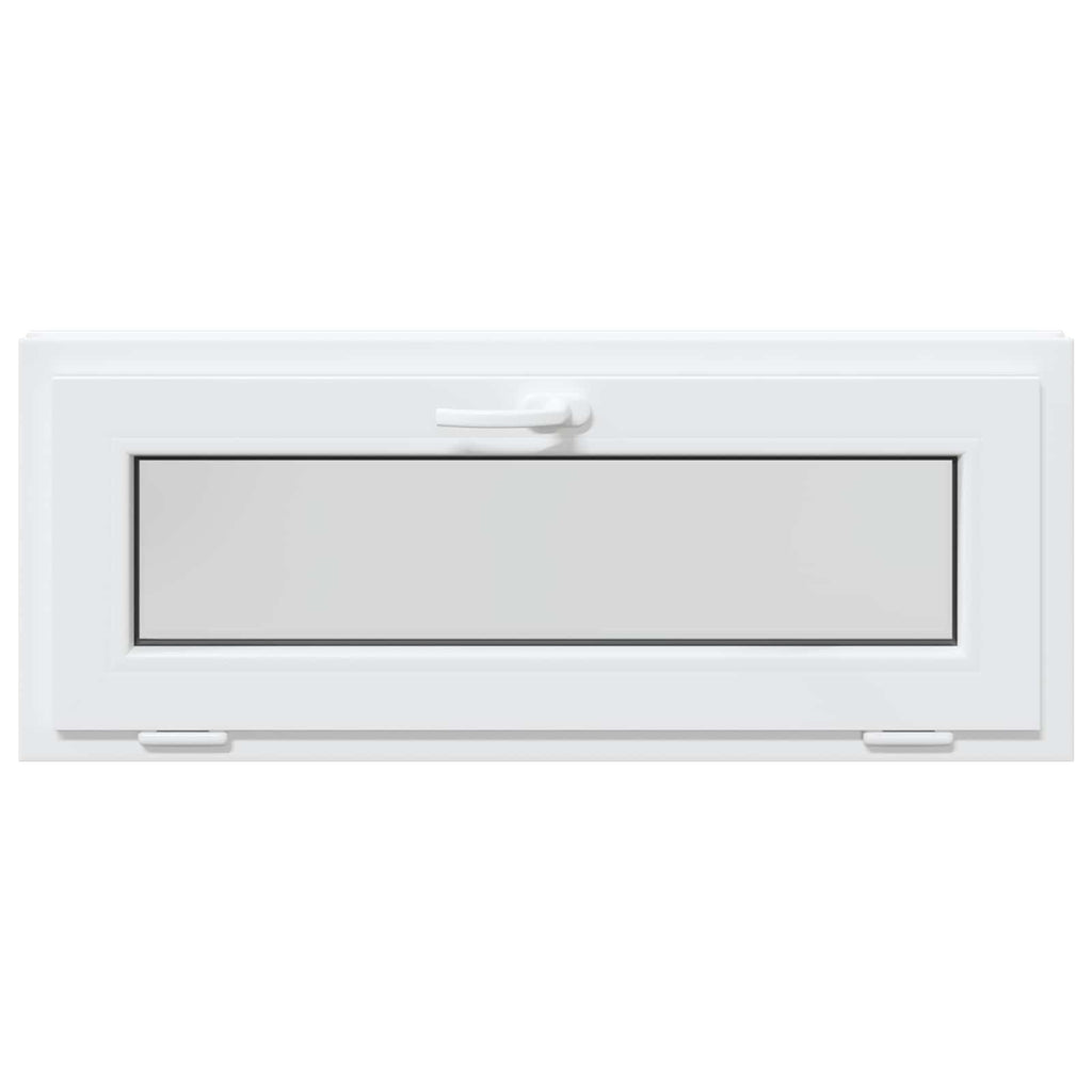 vidaXL Biała wewnętrzna kolor okna piwnicznego RISOR 105 x 45 cm