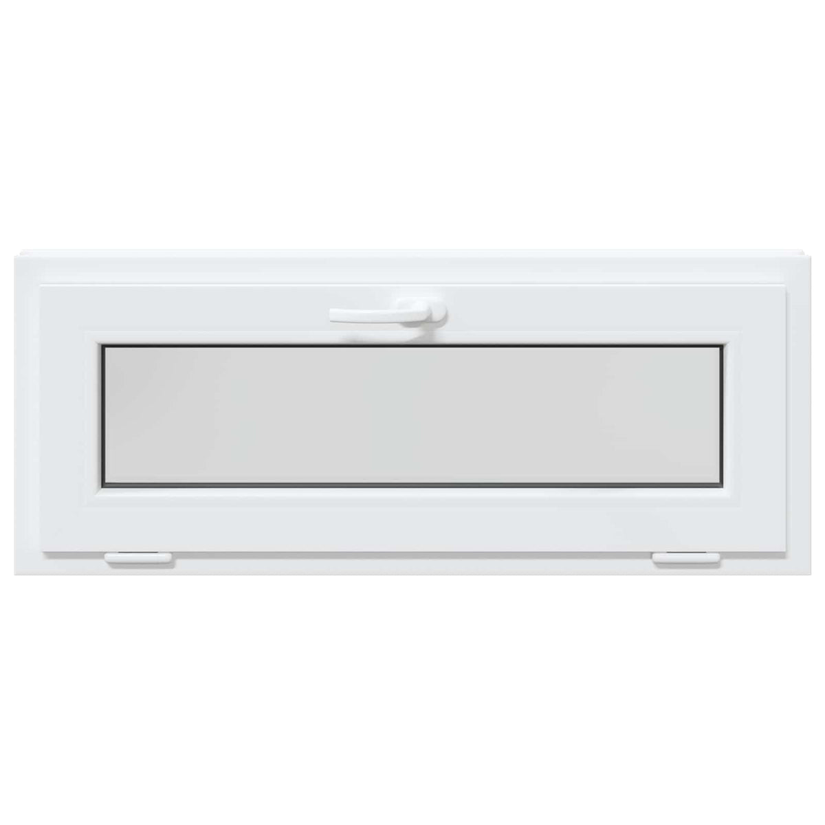 vidaXL Biała wewnętrzna kolor okna piwnicznego RISOR 105 x 45 cm