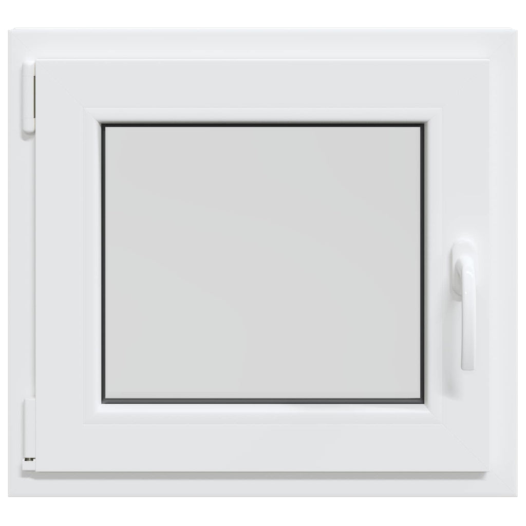 vidaXL Biała wewnętrzna kolor okna piwnicznego RISOR 55 x 50 cm