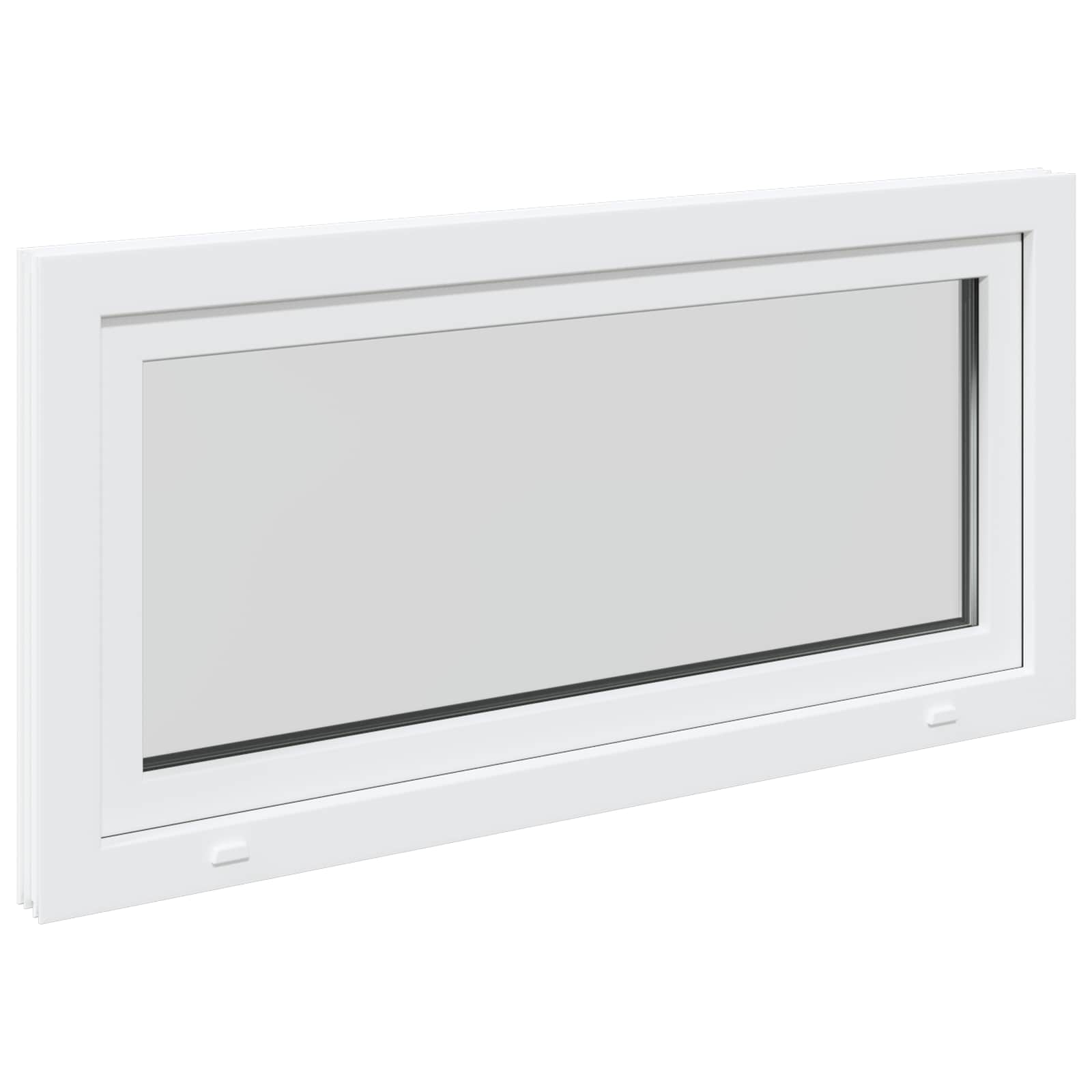 vidaXL Biała wewnętrzna kolor okna piwnicznego RISOR 120 x 50 cm