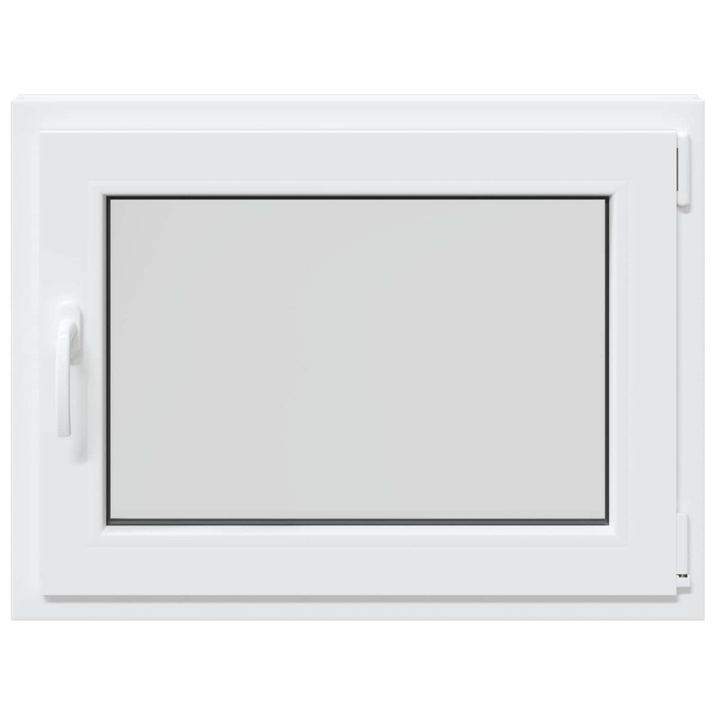 vidaXL Biała wewnętrzna kolor okna piwnicznego RISOR 80 x 55 cm