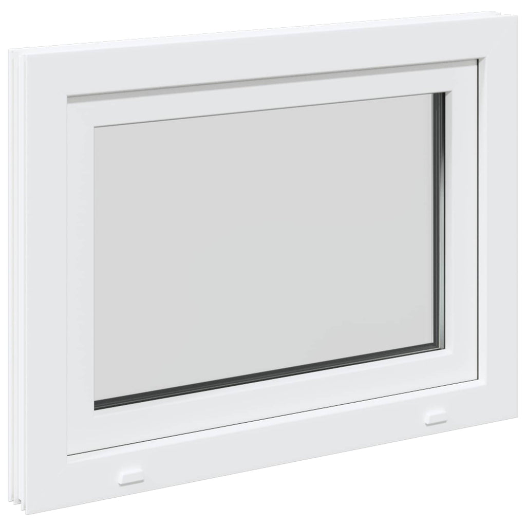 vidaXL Biała wewnętrzna kolor okna piwnicznego RISOR 80 x 55 cm