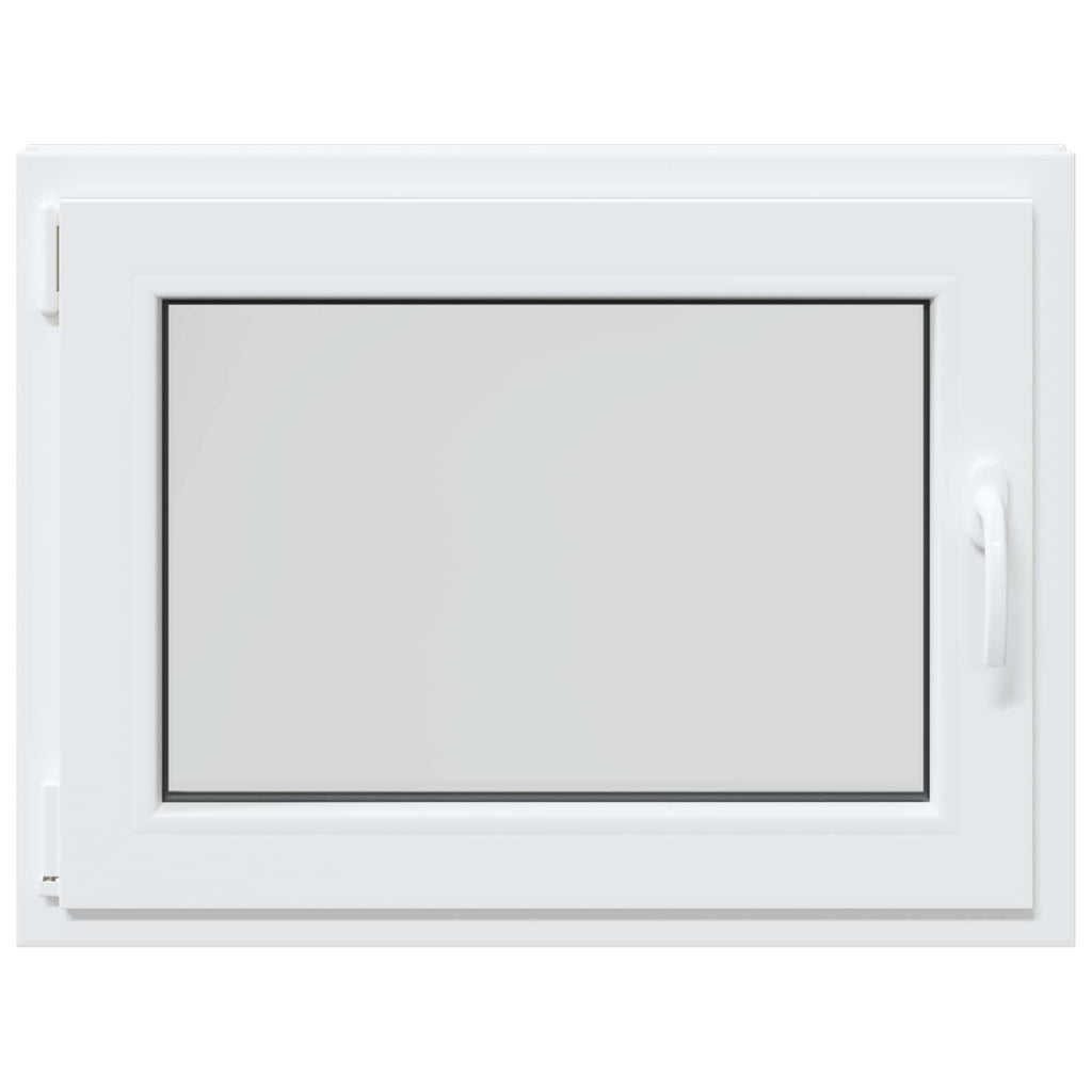 vidaXL Biała wewnętrzna kolor okna piwnicznego RISOR 80 x 55 cm