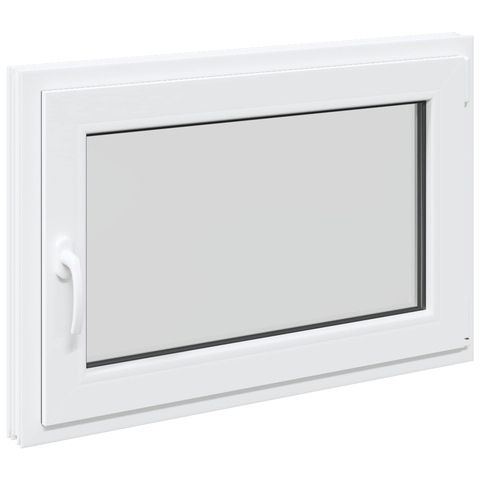 vidaXL Biała wewnętrzna kolor okna piwnicznego RISOR 95 x 55 cm