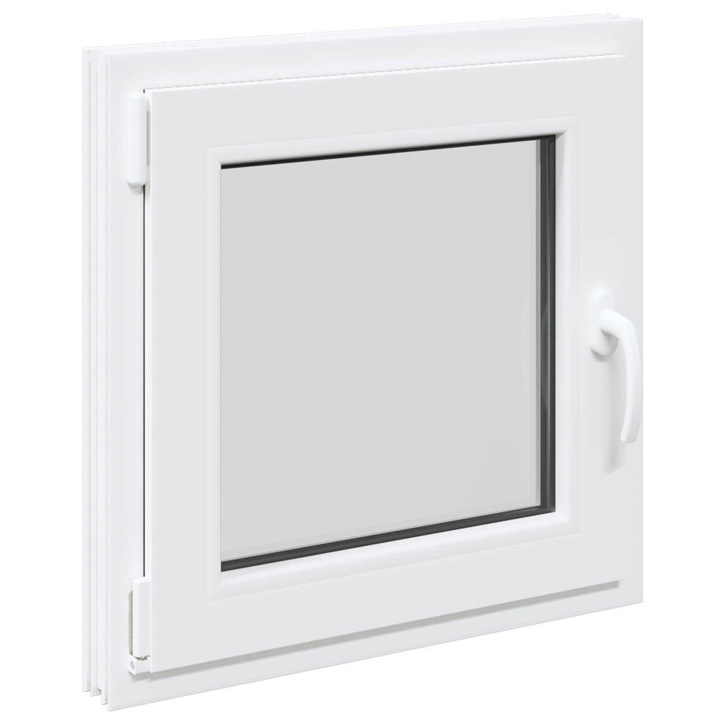 vidaXL Biała wewnętrzna kolor okna piwnicznego RISOR 70 x 70 cm