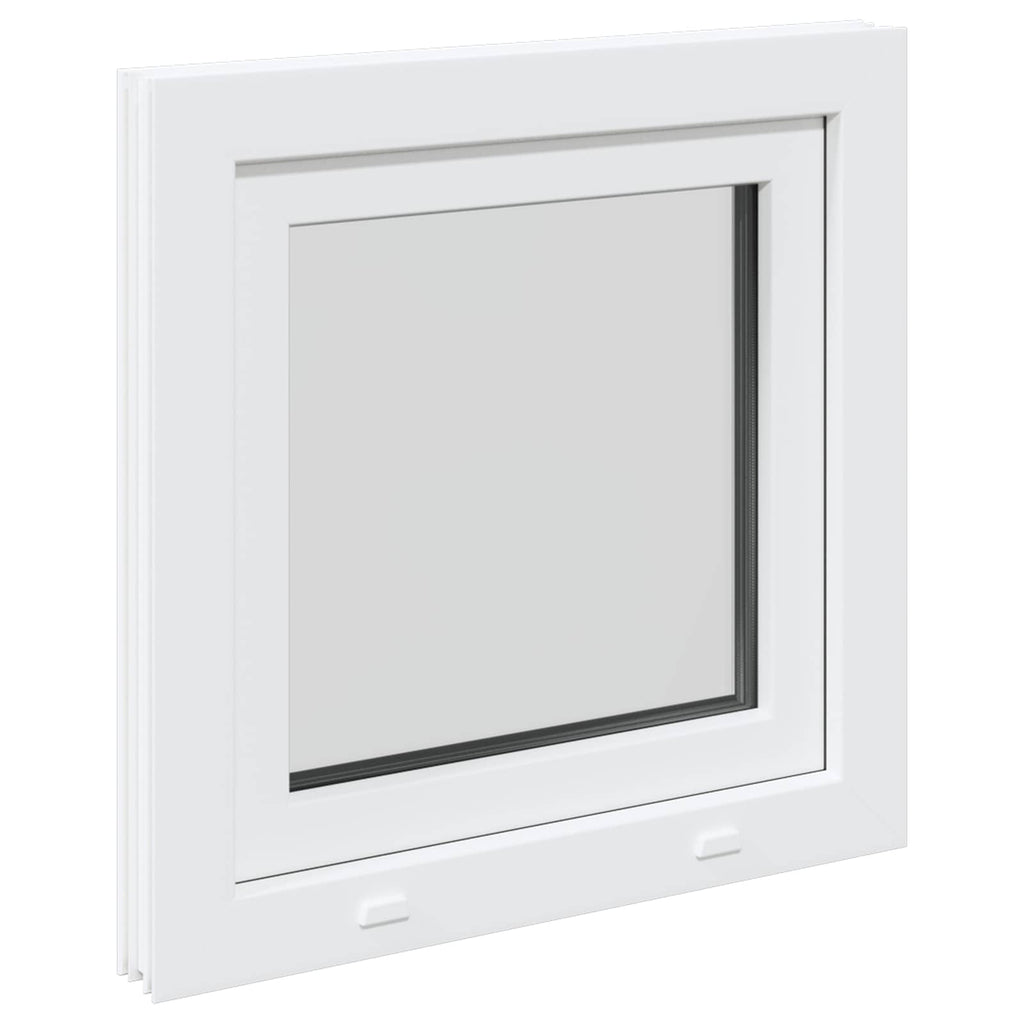 vidaXL Biała wewnętrzna kolor okna piwnicznego RISOR 70 x 70 cm