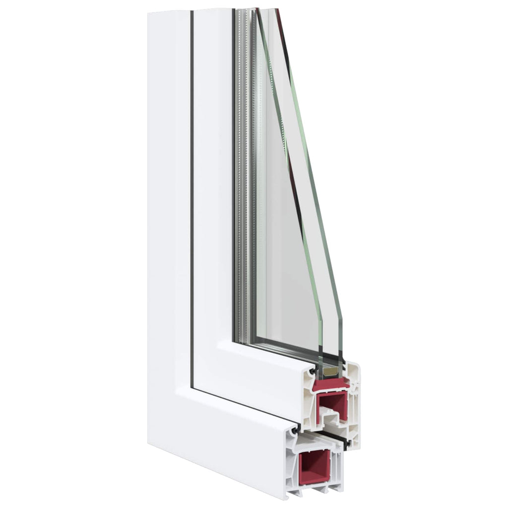 vidaXL Biała wewnętrzna kolor okna piwnicznego RISOR 40 x 80 cm