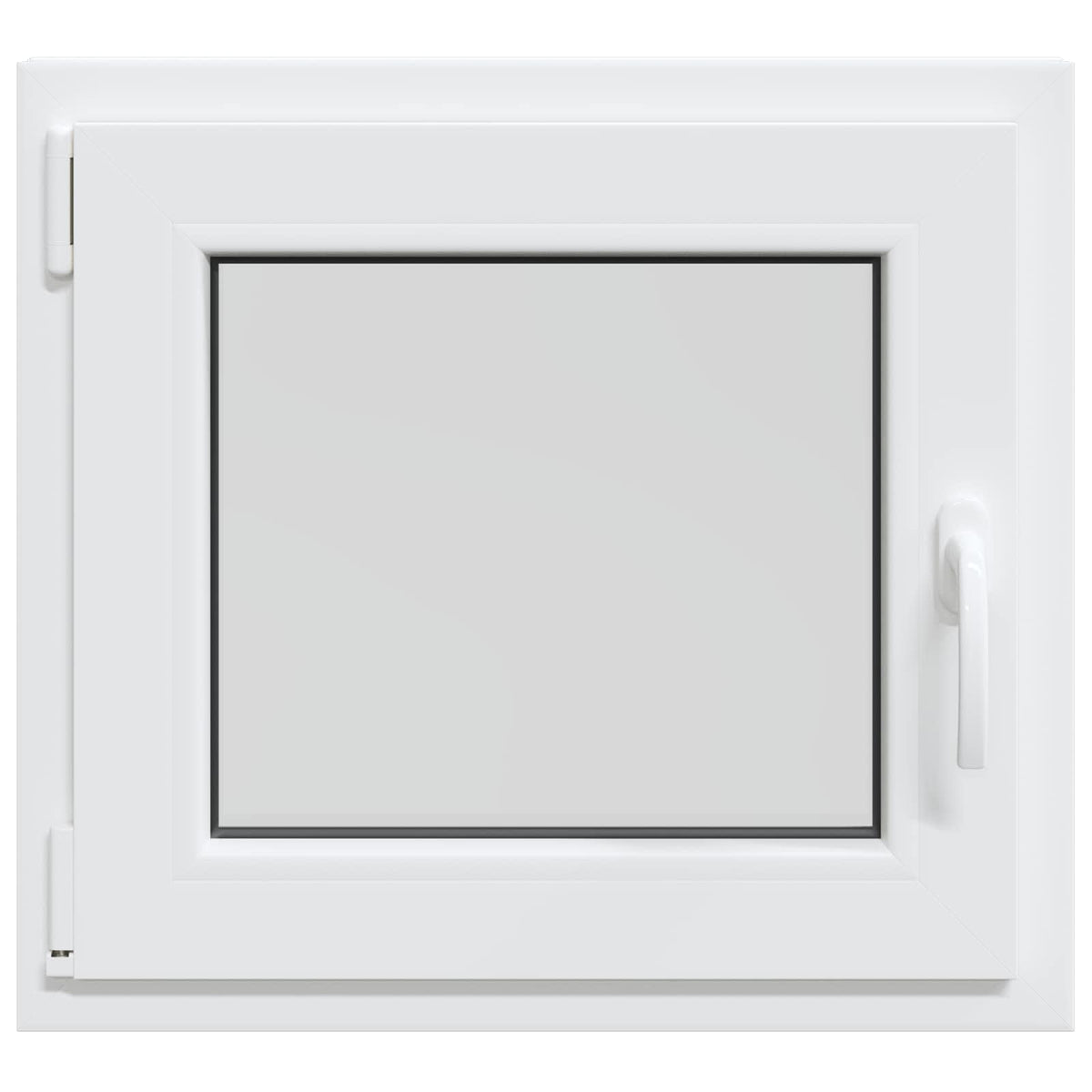 vidaXL Biała wewnętrzna kolor okna piwnicznego RISOR 60 x 50 cm