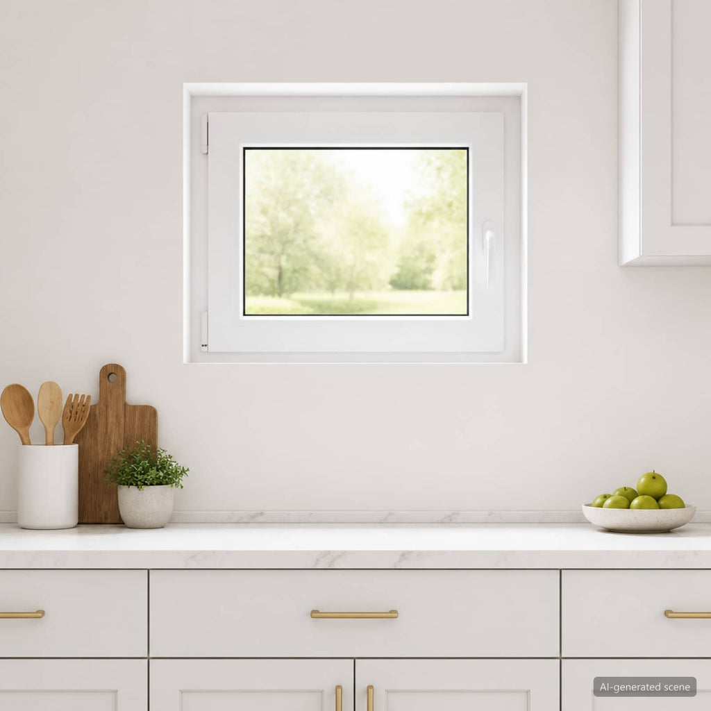 vidaXL Biała wewnętrzna kolor okna piwnicznego RISOR 70 x 50 cm