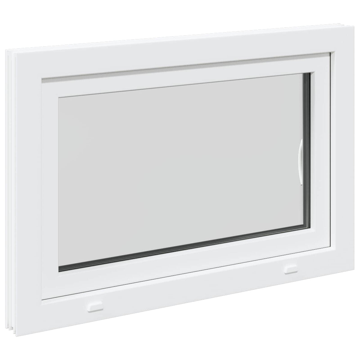 vidaXL Biała wewnętrzna kolor okna piwnicznego RISOR 95 x 50 cm