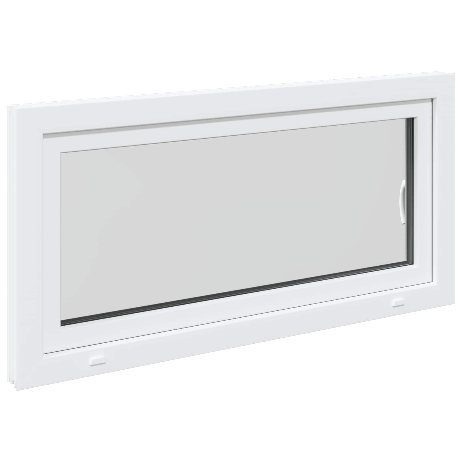 vidaXL Biała wewnętrzna kolor okna piwnicznego RISOR 120 x 50 cm